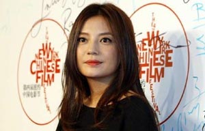 Lin Chi-ling promotes film in Wuhan