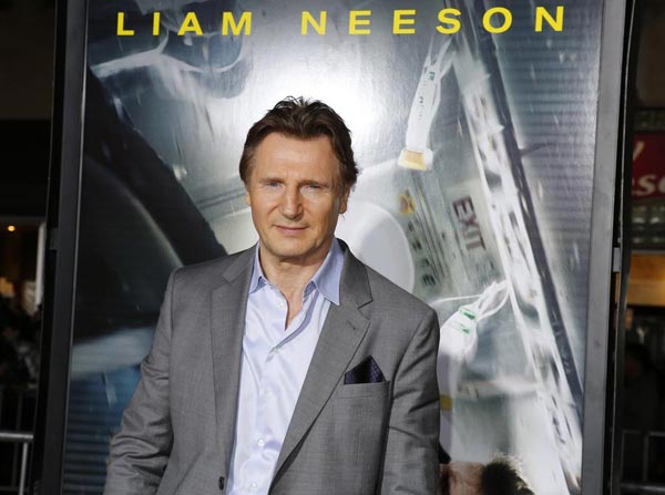 Liam Neeson's 'Non-Stop' premieres in LA