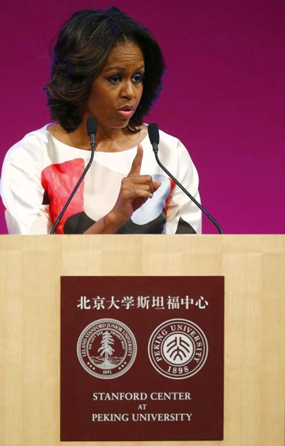 First lady promotes 'citizen diplomacy'