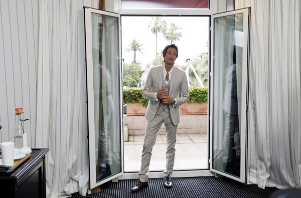 Adrien Brody promotes 'Emperor' in Cannes