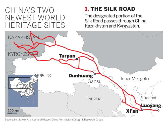 Silk Road, Grand Canal recognized as world treasures