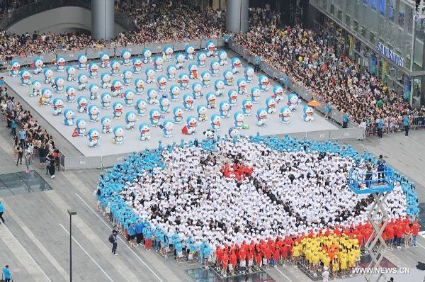 Doraemon exhibition kicks off in SW China's Chengdu