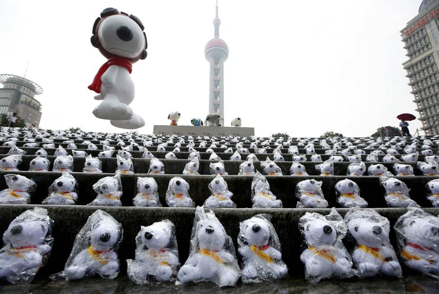 Snoopy celebrates 65th anniversary in Shanghai