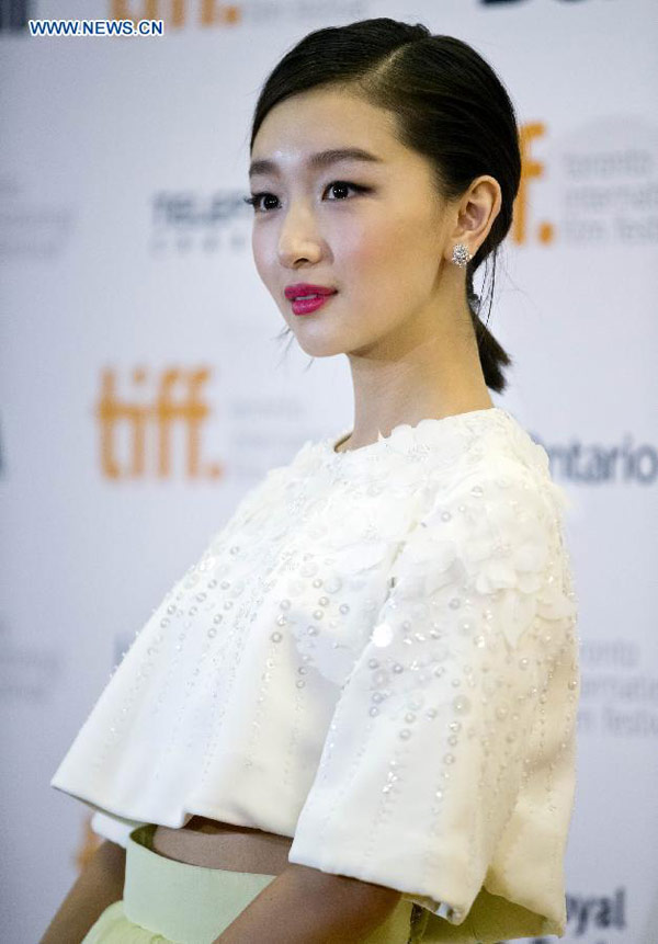 Chinese actress Zhou Dongyu attends a fashion event in Beijing