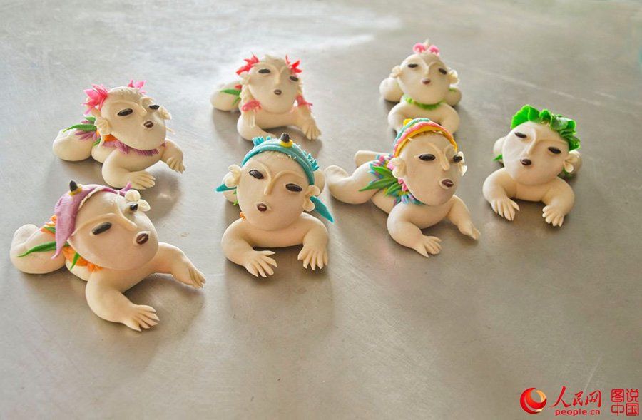 Folk dough figurines art in N China