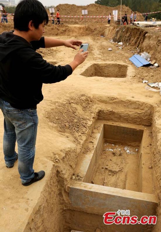56 ancient tombs unearthed at Henan construction site