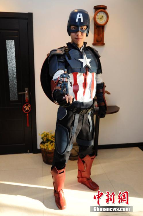 College student and his homemade costumes for 'The Avengers'