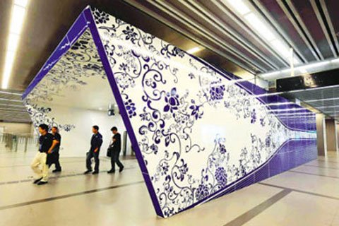 Artistic metro stations in China