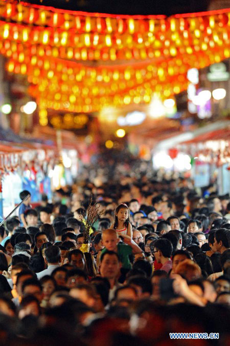 Singapore's Chinatown holds light up ceremony for Lunar New Year