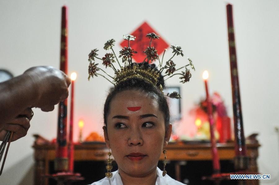 Traditional wedding of Benteng Chinese in Indonesia