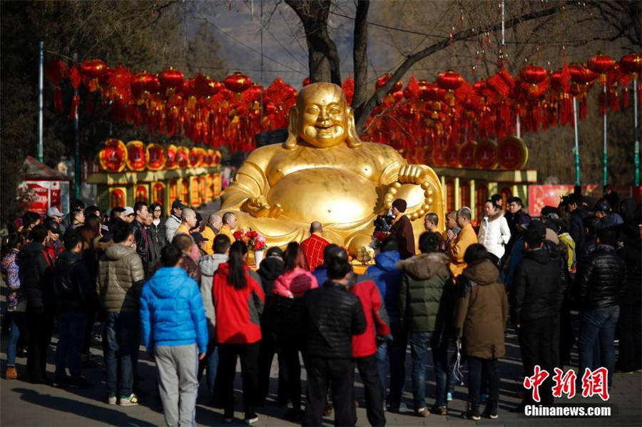 Badachu temple fair rehearsal to celebrate Spring Festival