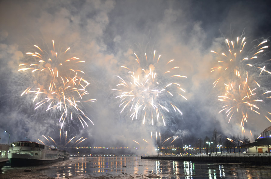 Spring Festival fireworks in New York City