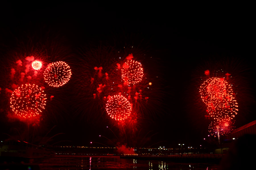 Spring Festival fireworks in New York City