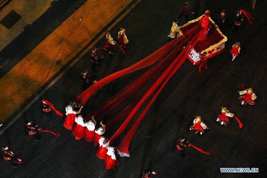 Chingay Parade held to celebrate Chinese New Year in Singapore