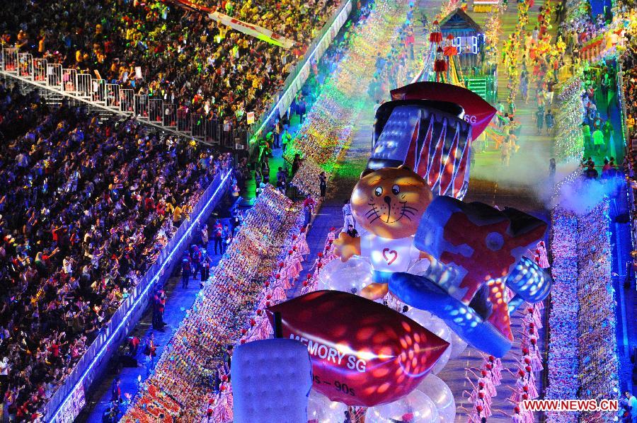 Chingay Parade held to celebrate Chinese New Year in Singapore