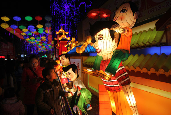 A sea of lanterns at Zigong festival
