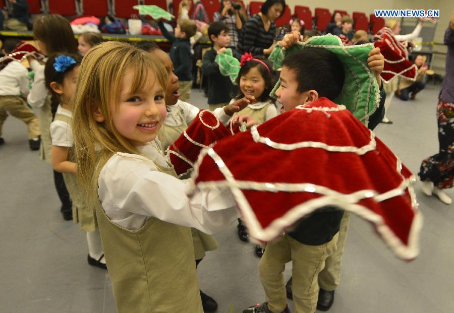 Children perform 'Ballad of Mulan' in NYC