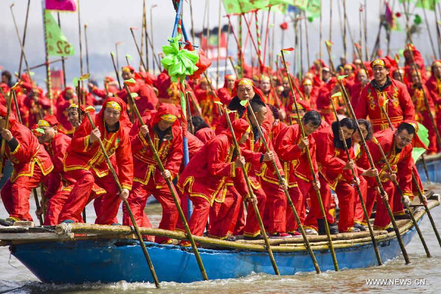 Qintong Boat Festival kicks off in Jiangsu