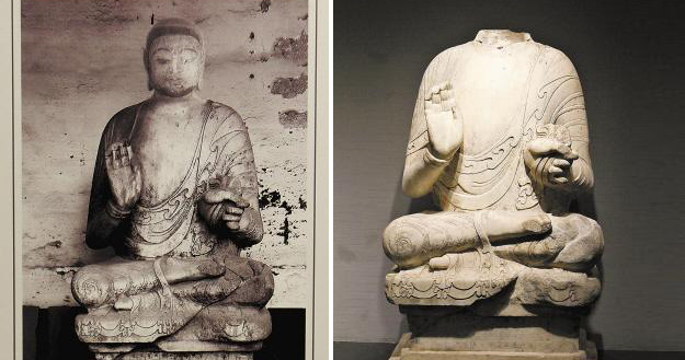Stolen Buddha sculpture head to unite with the body at Taiwan exhibition