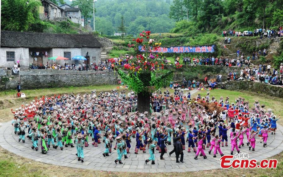 Miao ethnic group celebrates folk festival