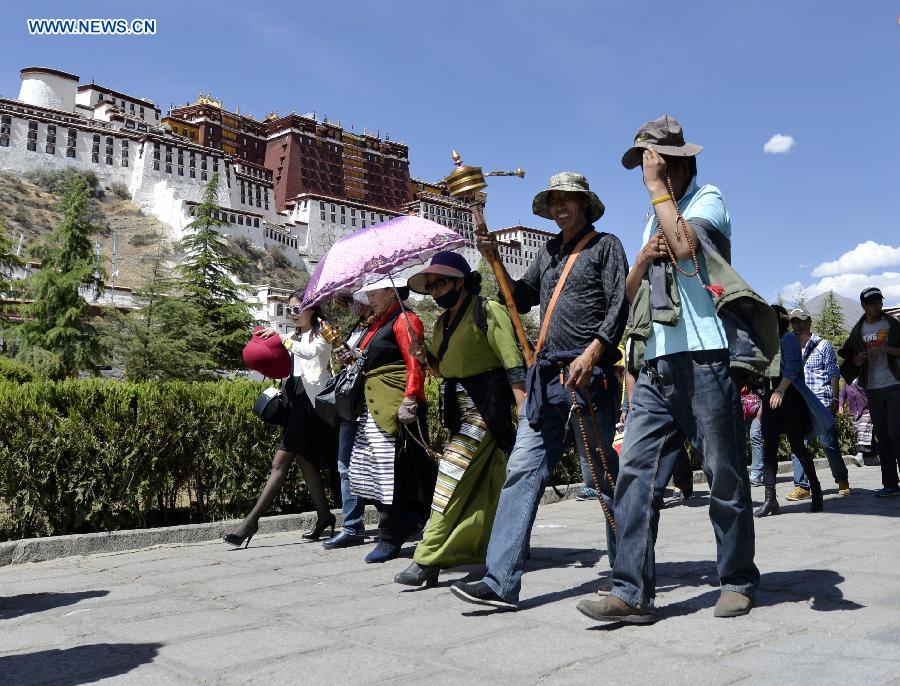 Sakadawa Festival celebrated by Tibetan Buddhists