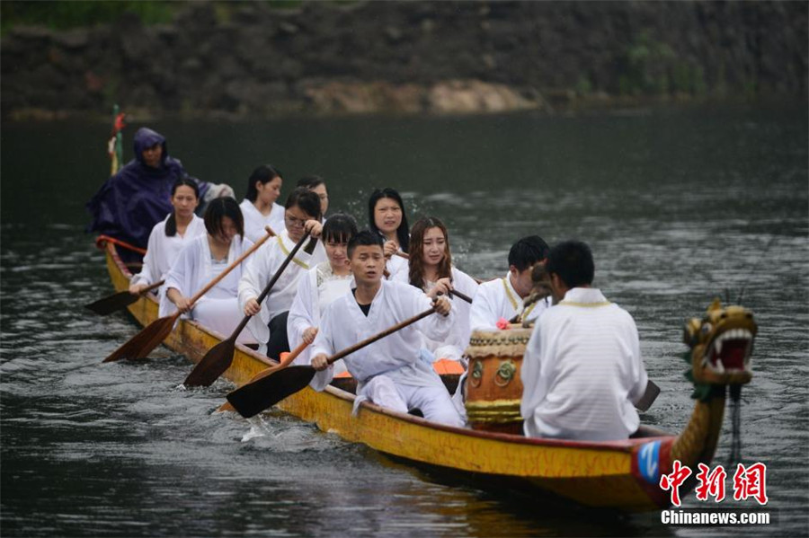 Monkey drummers bring fun to dragon boat race