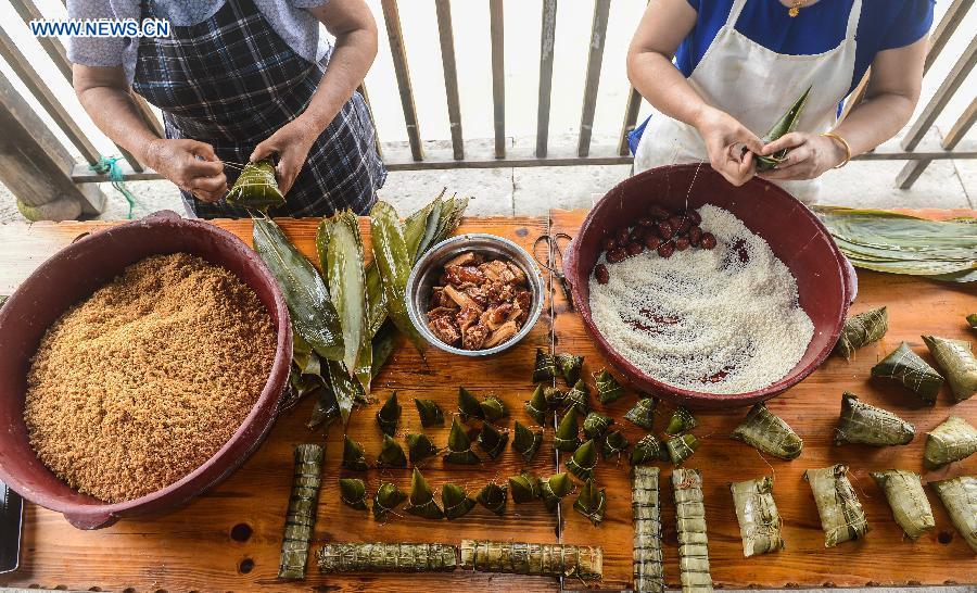 Food prepared for upcoming Dragon Boat Festival in China's Zhejiang