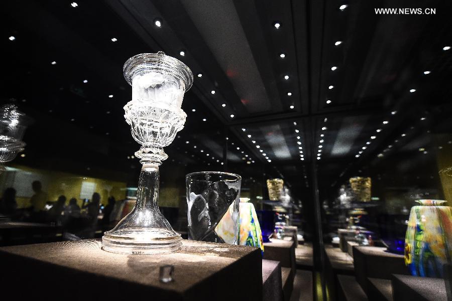 European glass art exhibition kicked off in Shanxi Museum