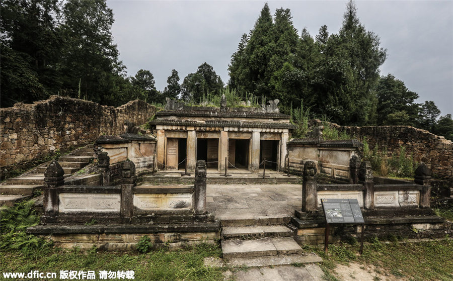 Last grave-keeper at Tangya Tusi site