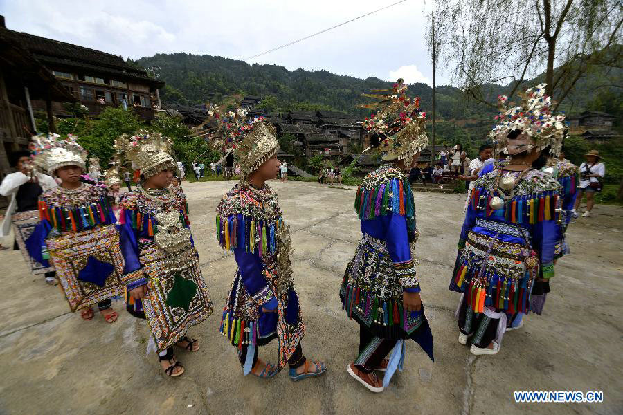 Dong ethnic group celebrate Chixin Festival for harvest