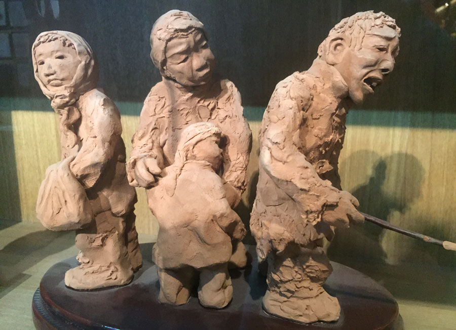 Artist in Gansu creates vivid clay figurines