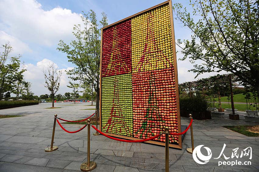 'Luxury' art apples debut in Shanghai