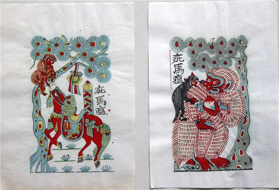 Traditional Fengxiang New Year paintings in Shaanxi