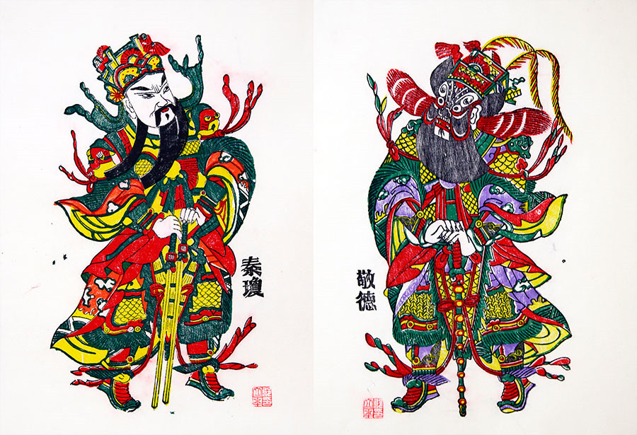 Traditional Fengxiang New Year paintings in Shaanxi