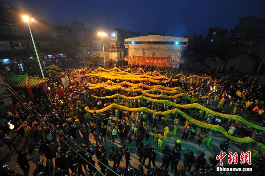 Firecracker Dragon Festival celebrated in Guangxi