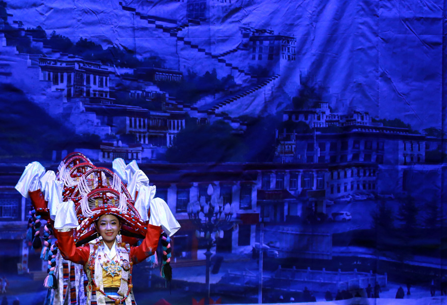 Tibetan folk artists perform gala in Bad Homburg, Germany