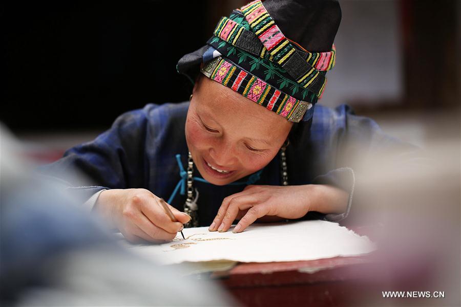 Women of Miao ethnic group celebrate Women's Day in SW China