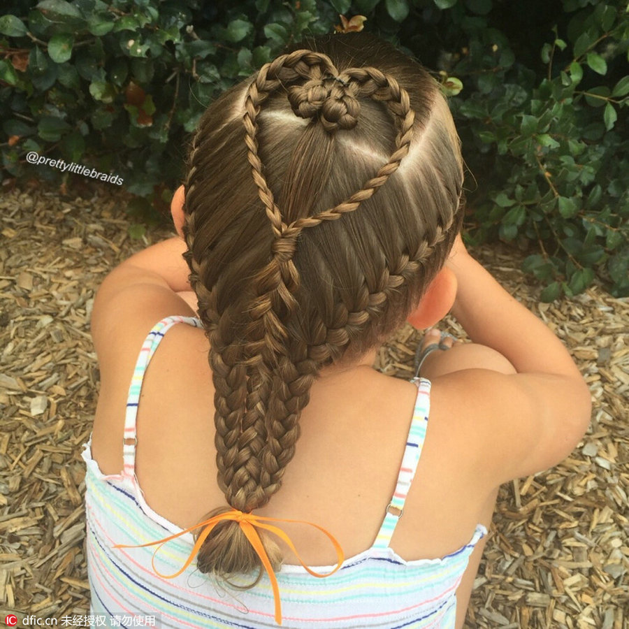 Fancy hair braids on little girl amaze social media