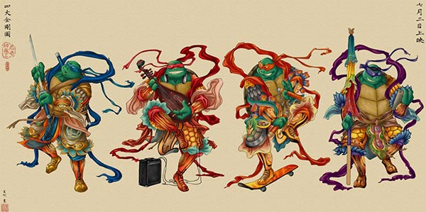 Ninja Turtles 'Journey to the West' in special movie posters