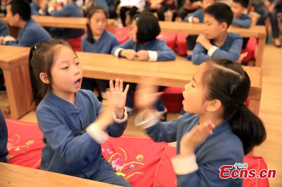 Graduation of traditional Chinese culture school