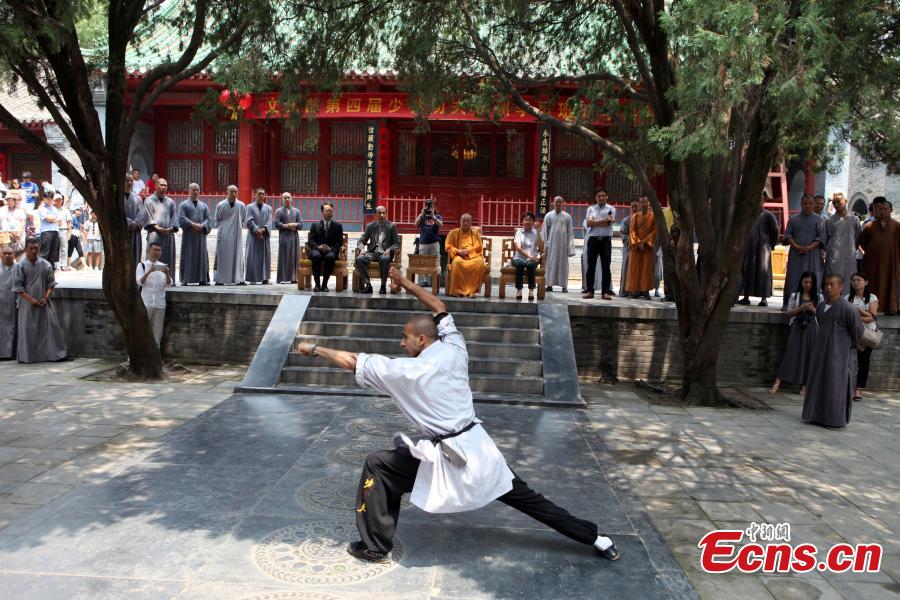 Shaolin kung fu class welcomes 20 Africans
