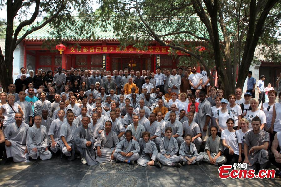 Shaolin kung fu class welcomes 20 Africans