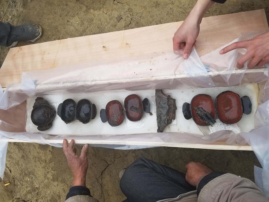 540 bronze items unearthed in Chengdu tomb cluster