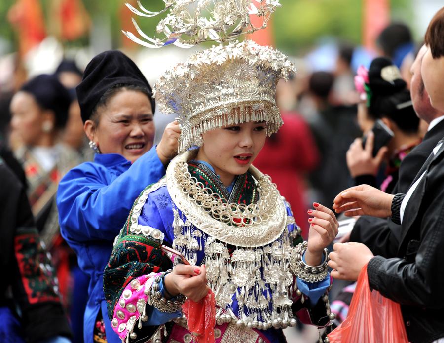 Miao Sisters Festival celebrated in SW China's Guizhou