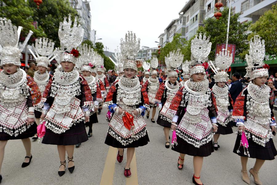 Miao Sisters Festival celebrated in SW China's Guizhou