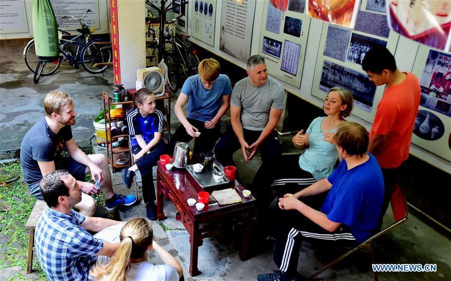 German girl learns Chinese martial art in Yongchun