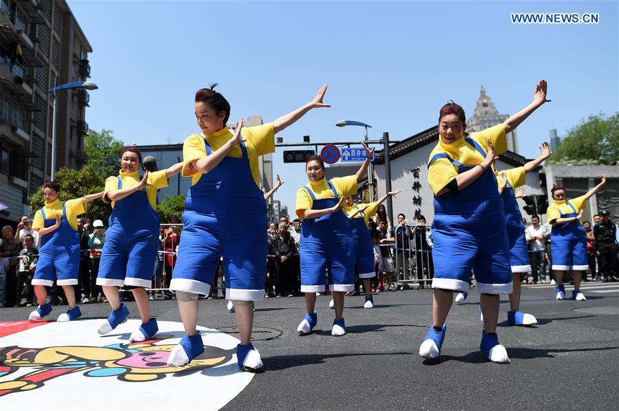 Parade of China Int'l Cartoon and Animation Festival held in E China