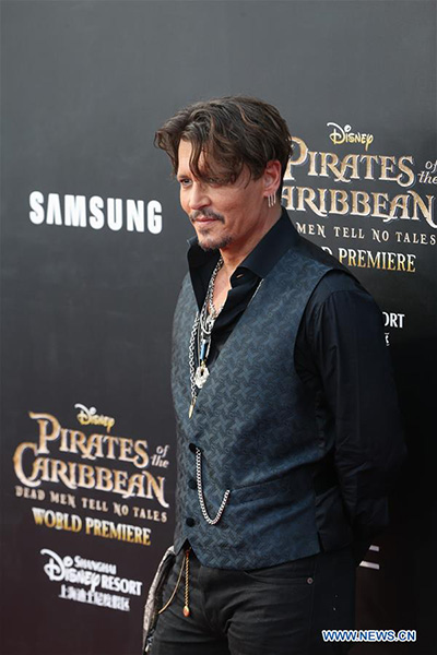 Shanghai Disney Resort holds world premiere of latest 'Pirates of the Caribbean'