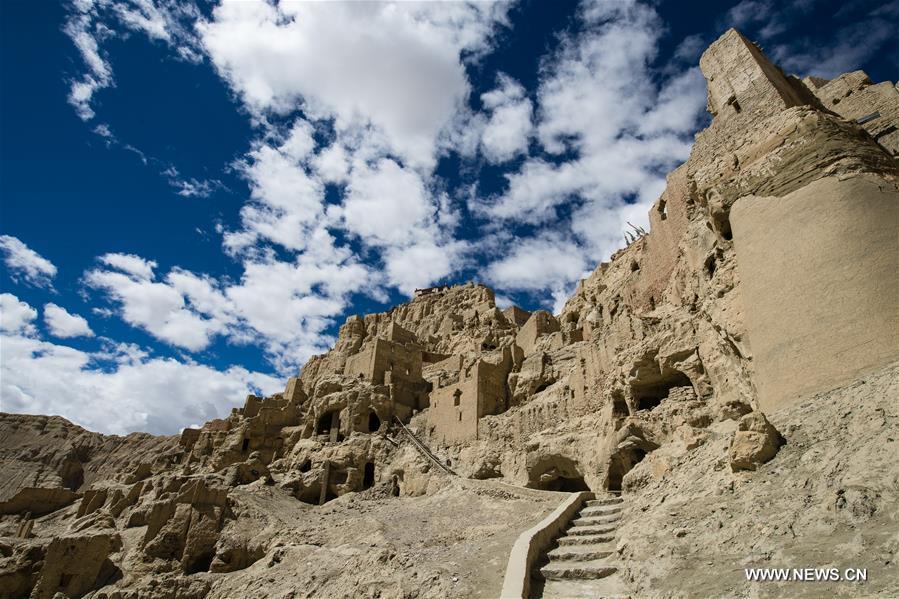 Ruins of Guge Kingdom in SW China's Tibet