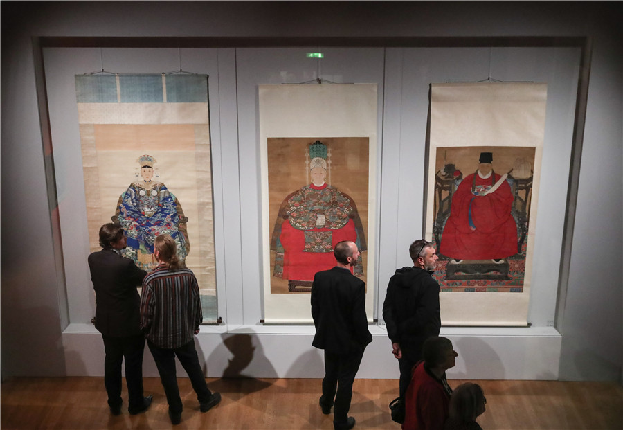 Chinese portrait painting exhibition unveiled in Berlin